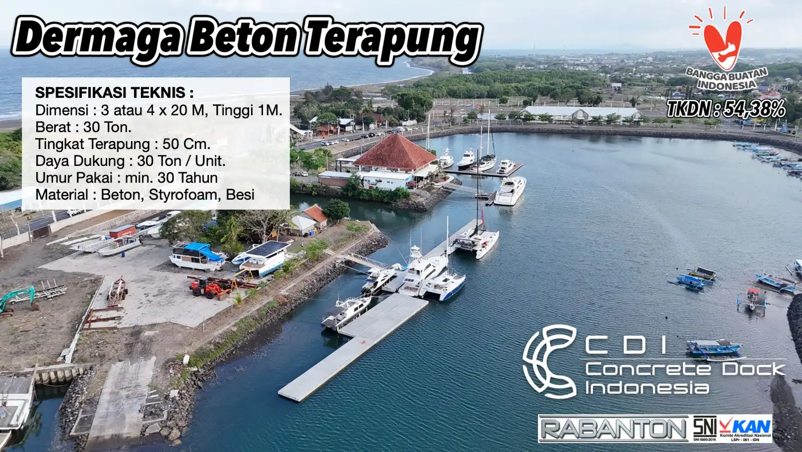 Inovasi Baru Rabanton: Kembangkan Dermaga Beton Terapung untuk Infrastruktur Pesisir